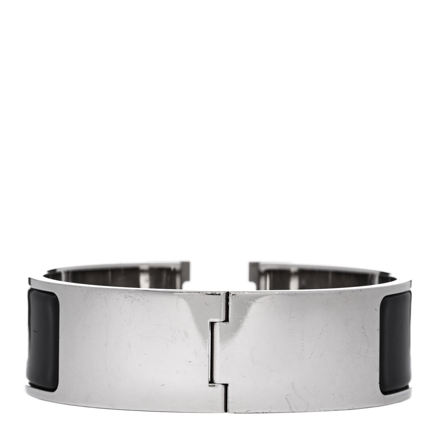 Enamel Wide Clic Clac H Bracelet GM Black