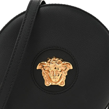 Versace Calfskin La Medusa Round Camera Bag Black 7 of 9