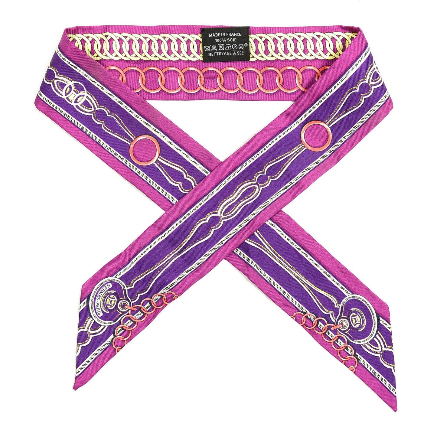 Silk Maillons Twilly Fuchsia Violet Jaune