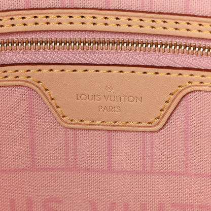 Louis Vuitton Damier Azur Neo Neverfull MM Rose Ballerine 7 of 13