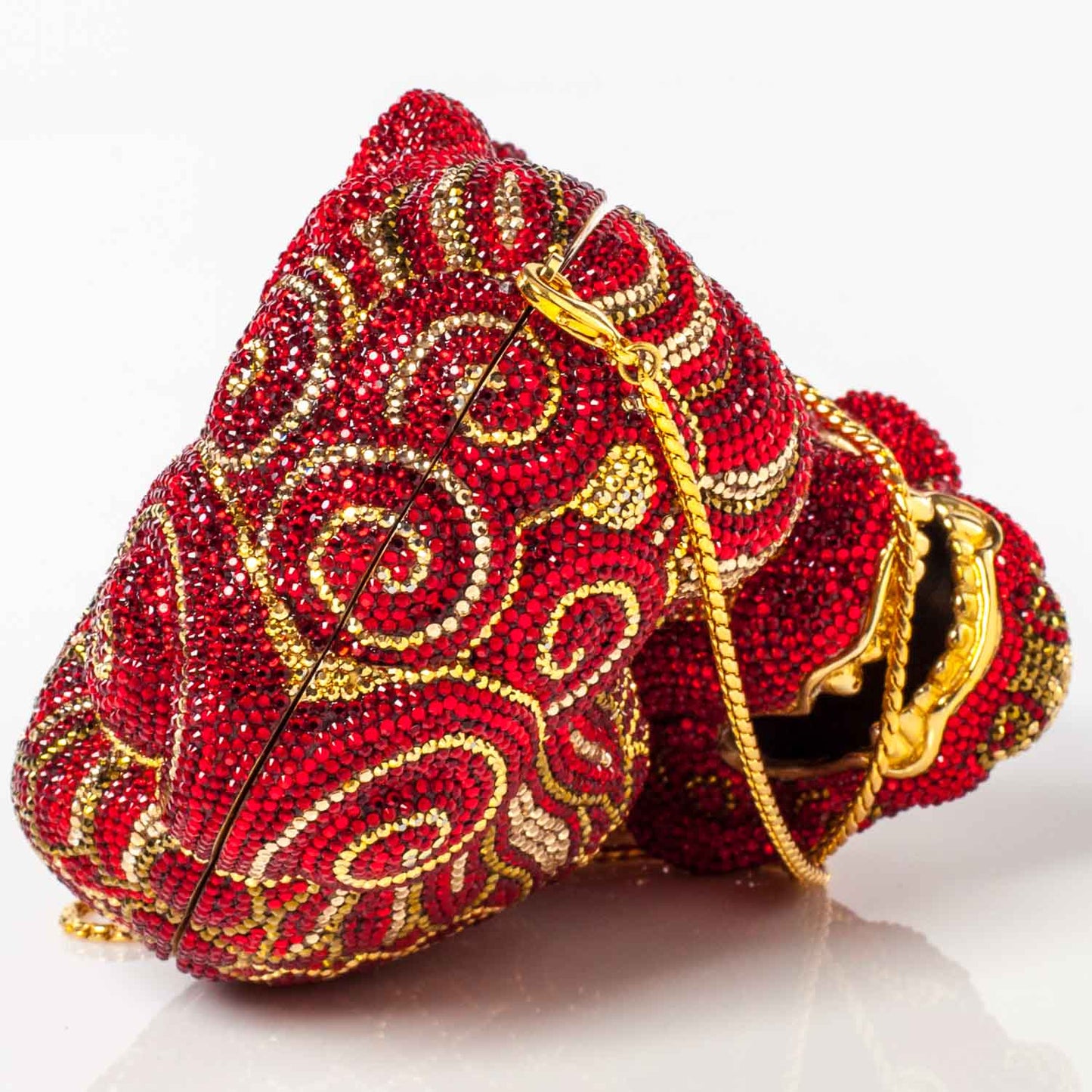 Swarovski Crystal Ming Dragon Minaudiere Clutch