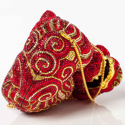 Judith Leiber Swarovski Crystal Ming Dragon Minaudiere Clutch 5 of 22