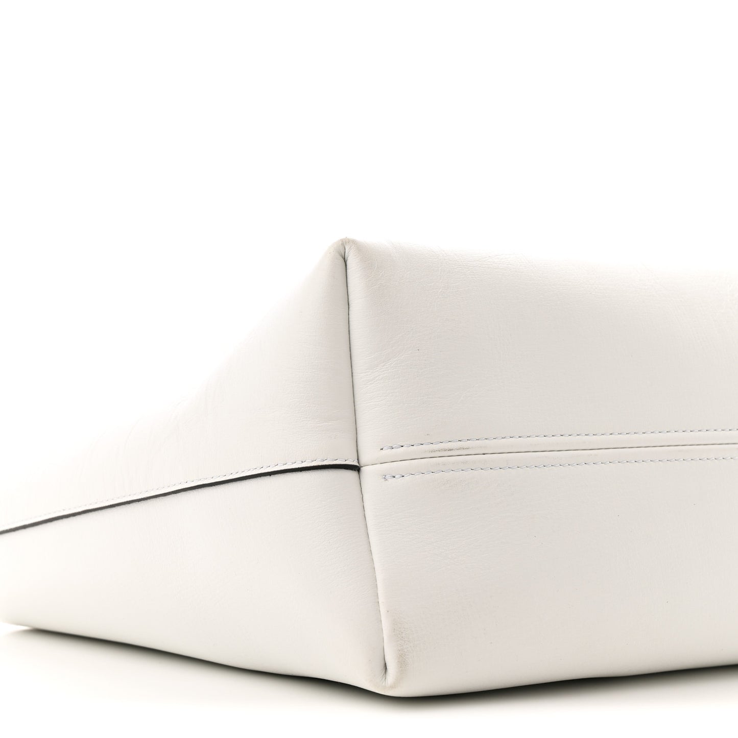 Calfskin Small Marcie Tote White