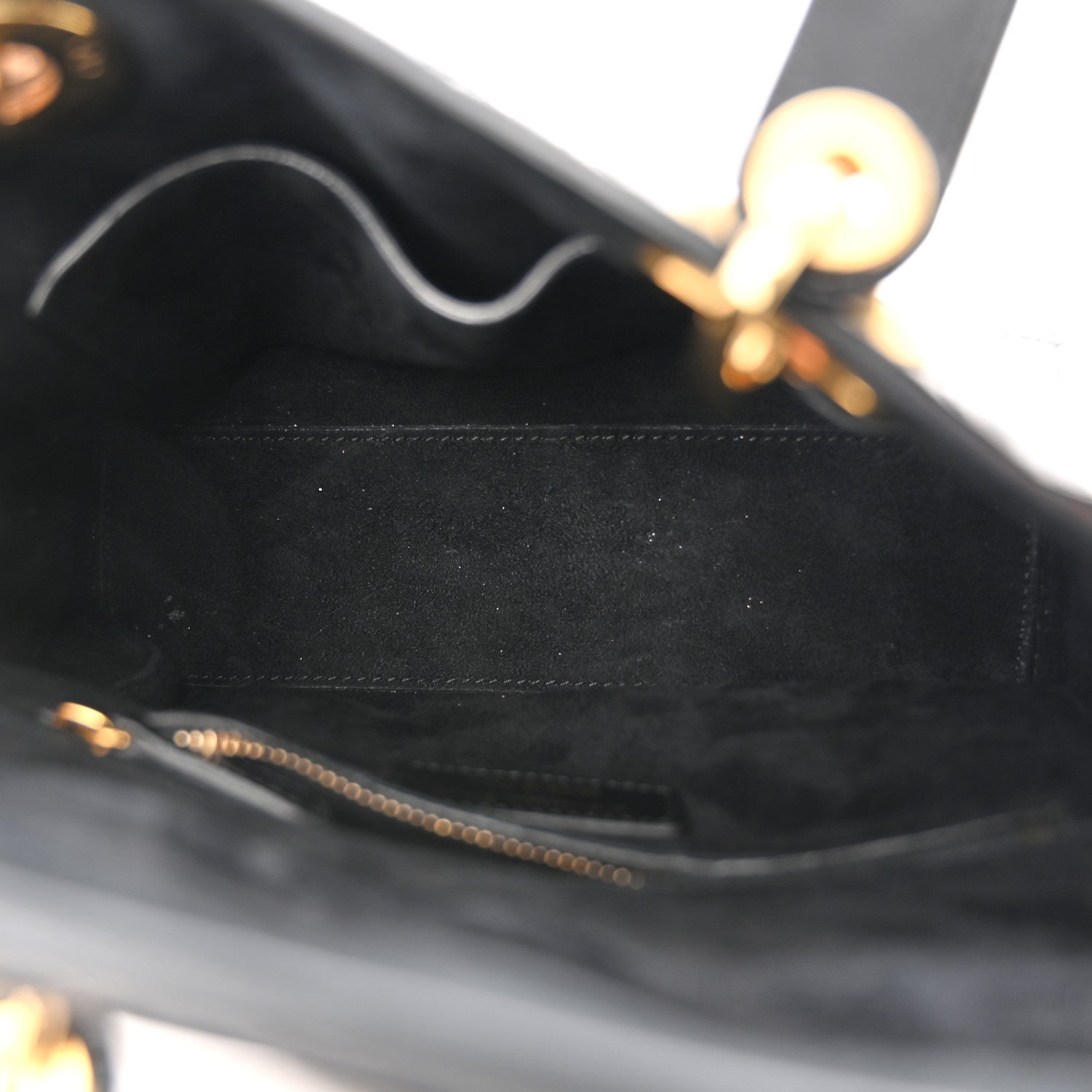 Christian Dior Crinkled Patent Cannage Small Lucky Badges My Lady Dior Black 5 of 11