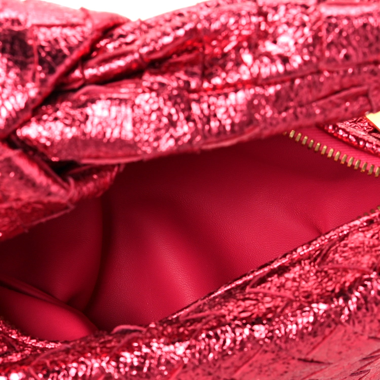 Bottega Veneta Metallic Nappa Intrecciato Mini Jodie Lollipop 5 of 7