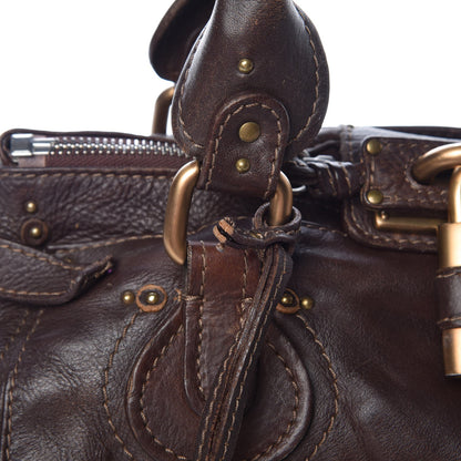 Chloe Calfskin Medium Paddington Satchel Chocolate 19 of 25