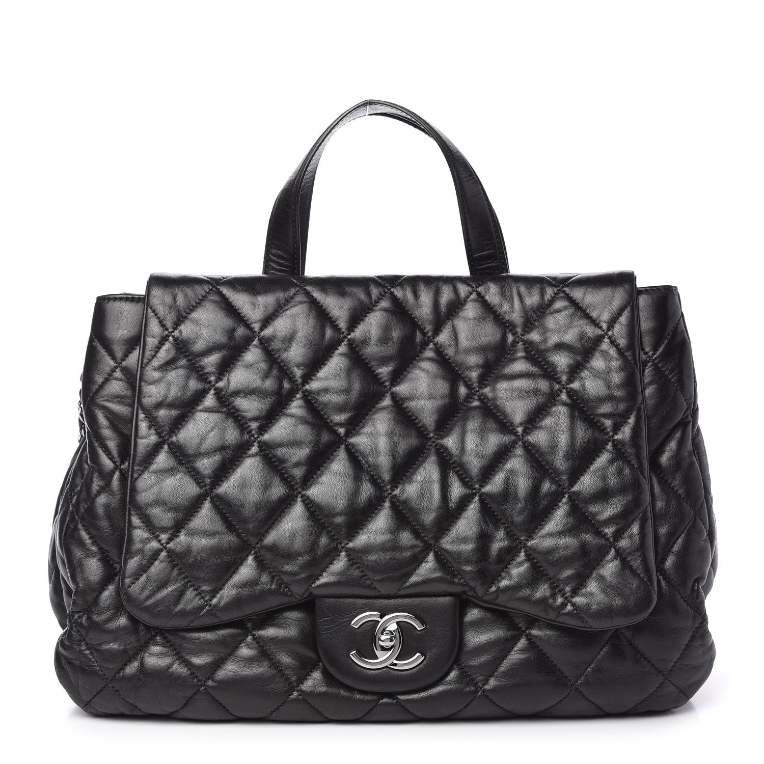 Chanel Lambskin Quilted Chanel 3 Maxi Flap Bag Black 1 of 11
