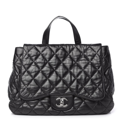 Chanel Lambskin Quilted Chanel 3 Maxi Flap Bag Black 1 of 11