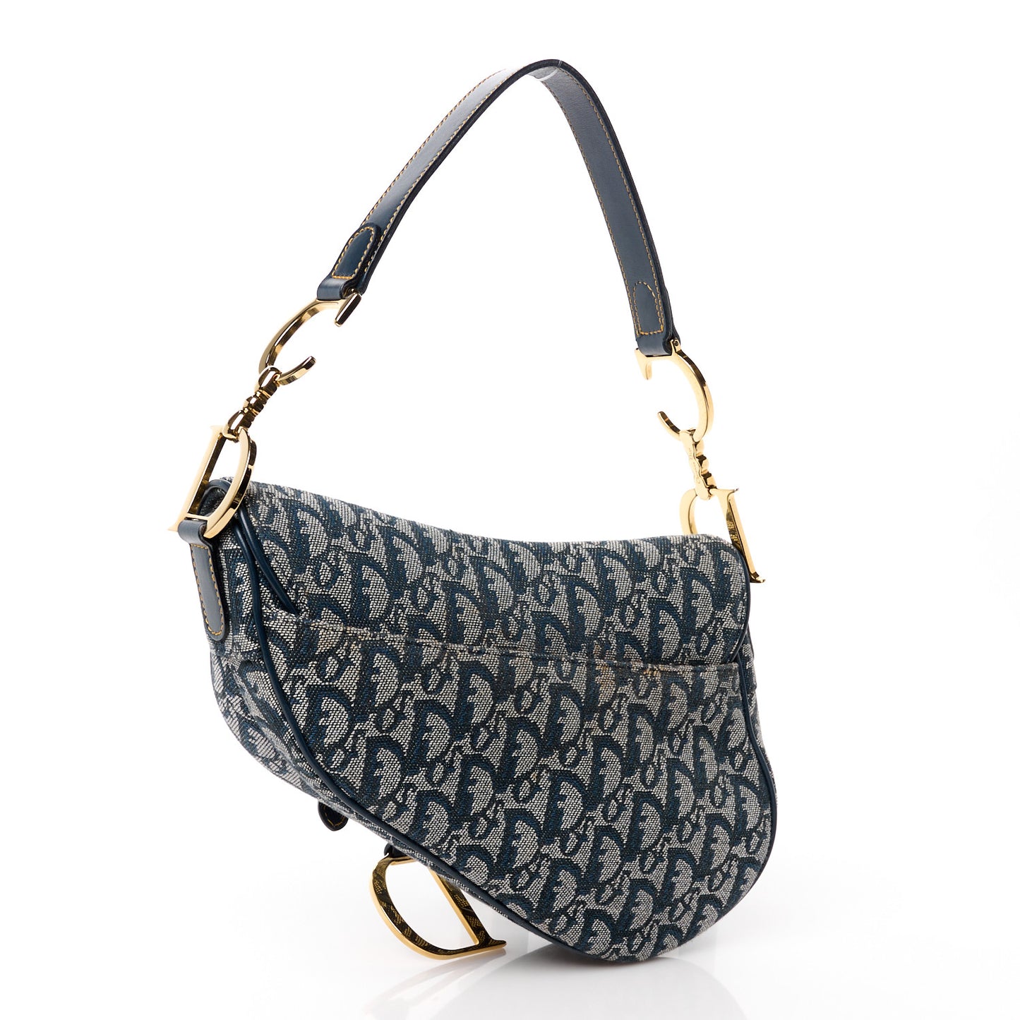Monogram Saddle Bag Blue