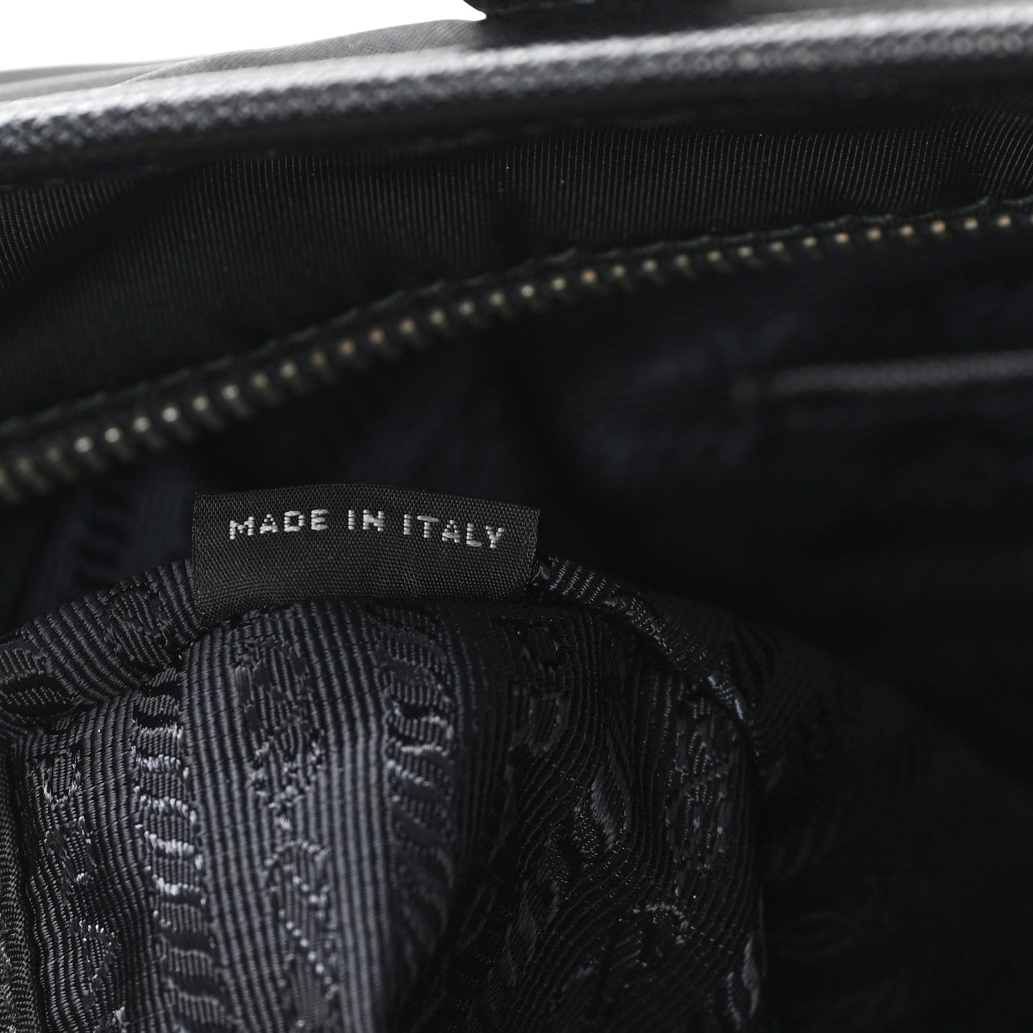 Prada Tessuto Nylon Saffiano Shopping Tote Black 7 of 11