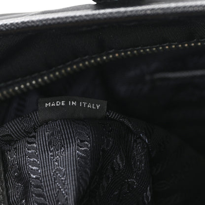 Prada Tessuto Nylon Saffiano Shopping Tote Black 7 of 11
