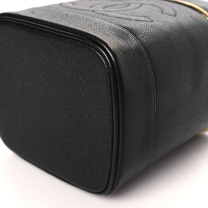 Chanel Caviar Vanity Cosmetic Case Black 10 of 10