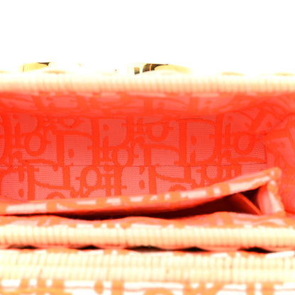 Christian Dior Wicker Oblique 30 Montaigne Box Bag Fluorescent Orange 5 of 10