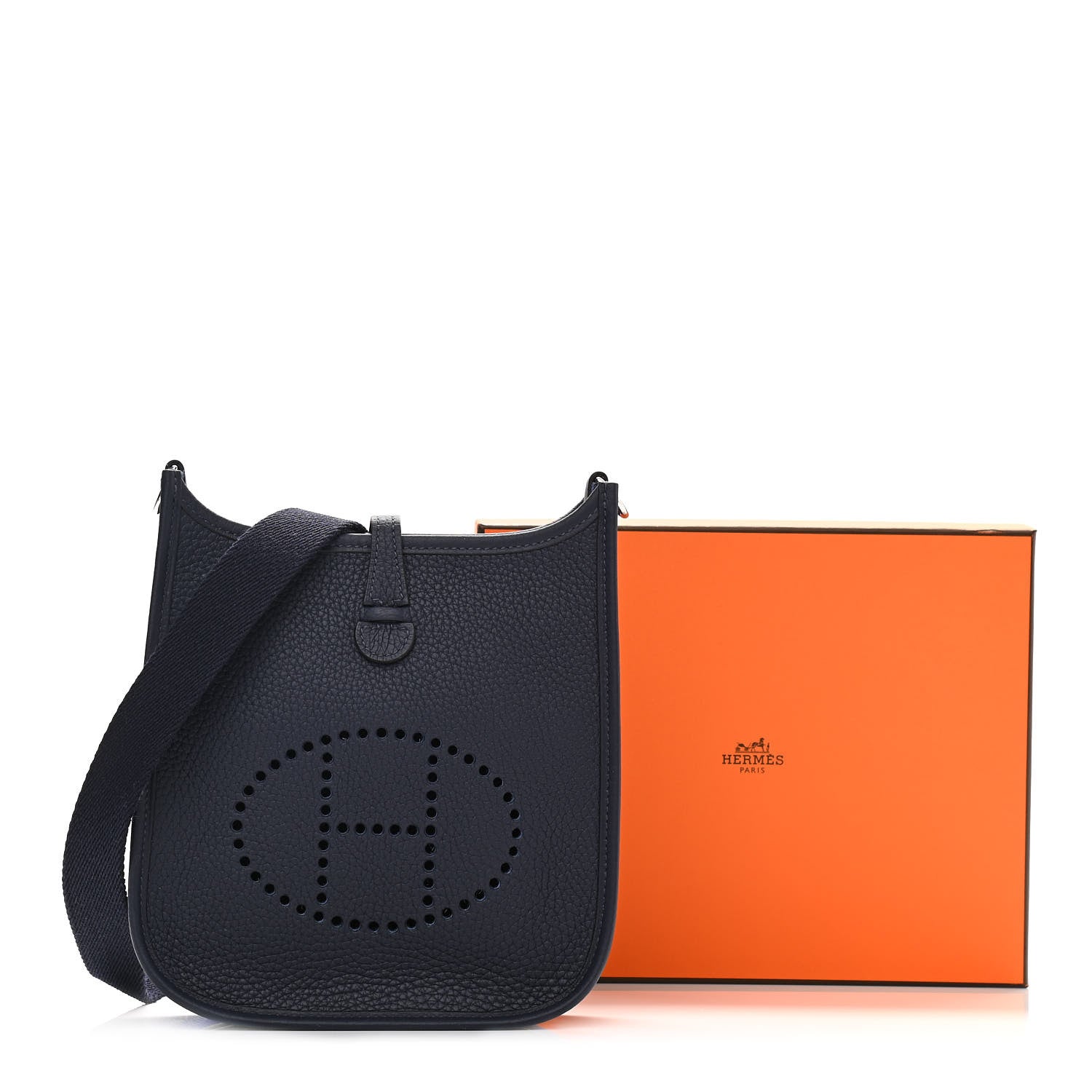 Hermes Taurillon Clemence Evelyne TPM Bleu Nuit 11 of 11