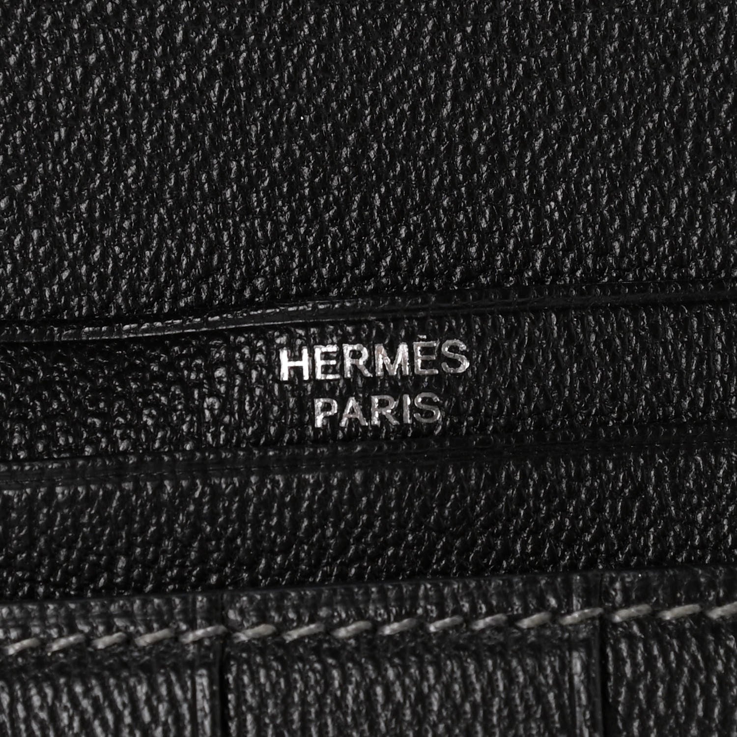 Hermes Shiny Alligator Bearn Wallet Graphite 6 of 9