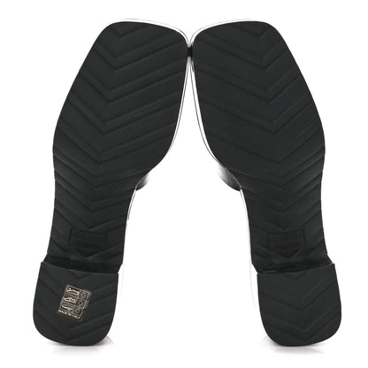Gucci Rubber Gucci Logo Womens Platform 20/60mm Slide Sandals 38 Black 5 of 9