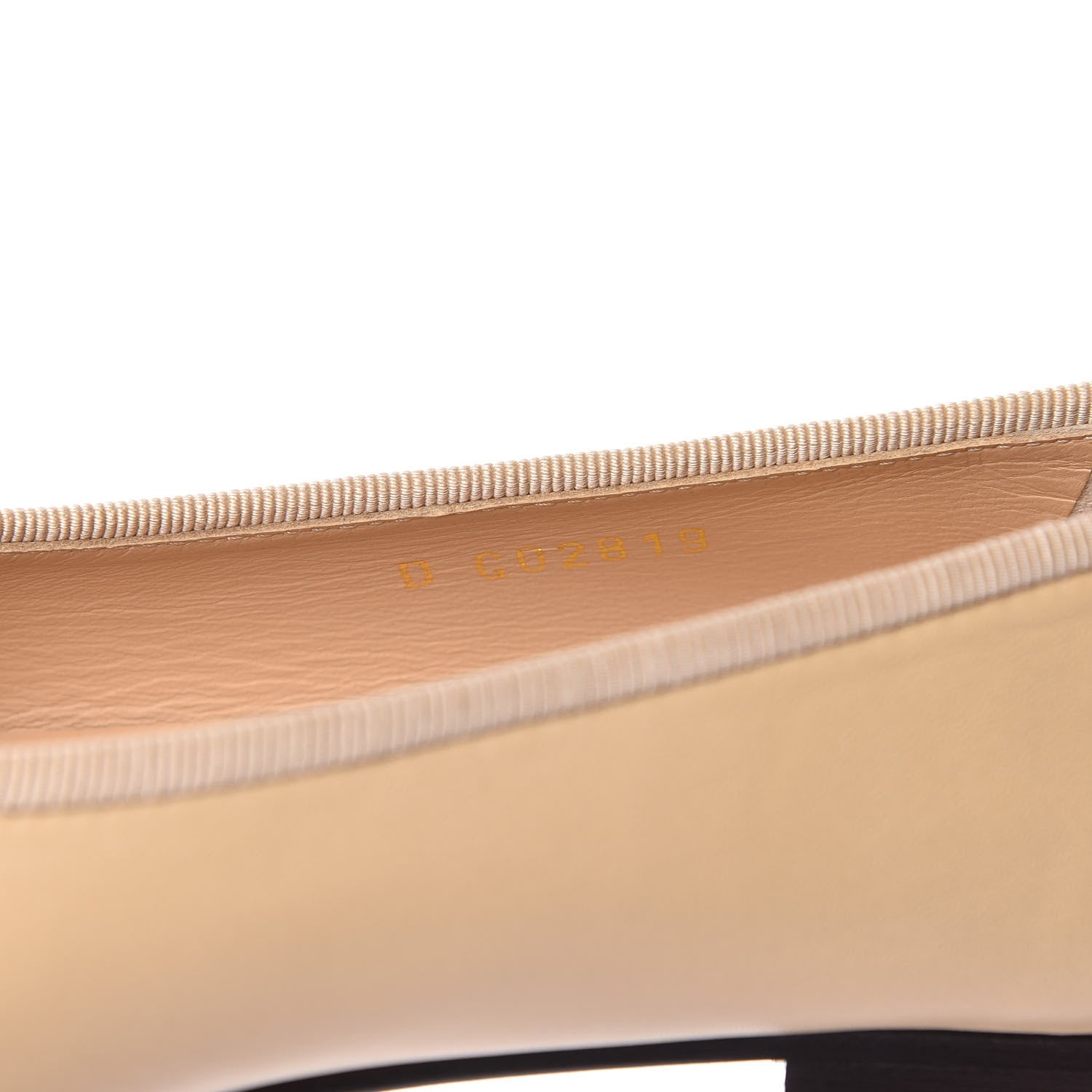 Chanel Lambskin Cap Toe CC Ballerina Flats 37 Beige Black 10 of 16