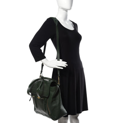 3.1 Phillip Lim Textured Calfskin Large Pashli Satchel Jade 2 of 9