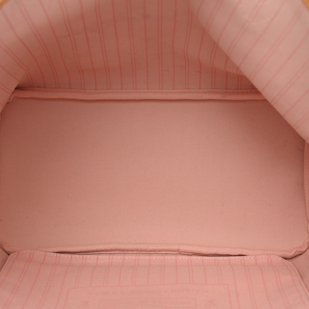 Louis Vuitton Damier Azur Neo Neverfull MM Rose Ballerine 6 of 13