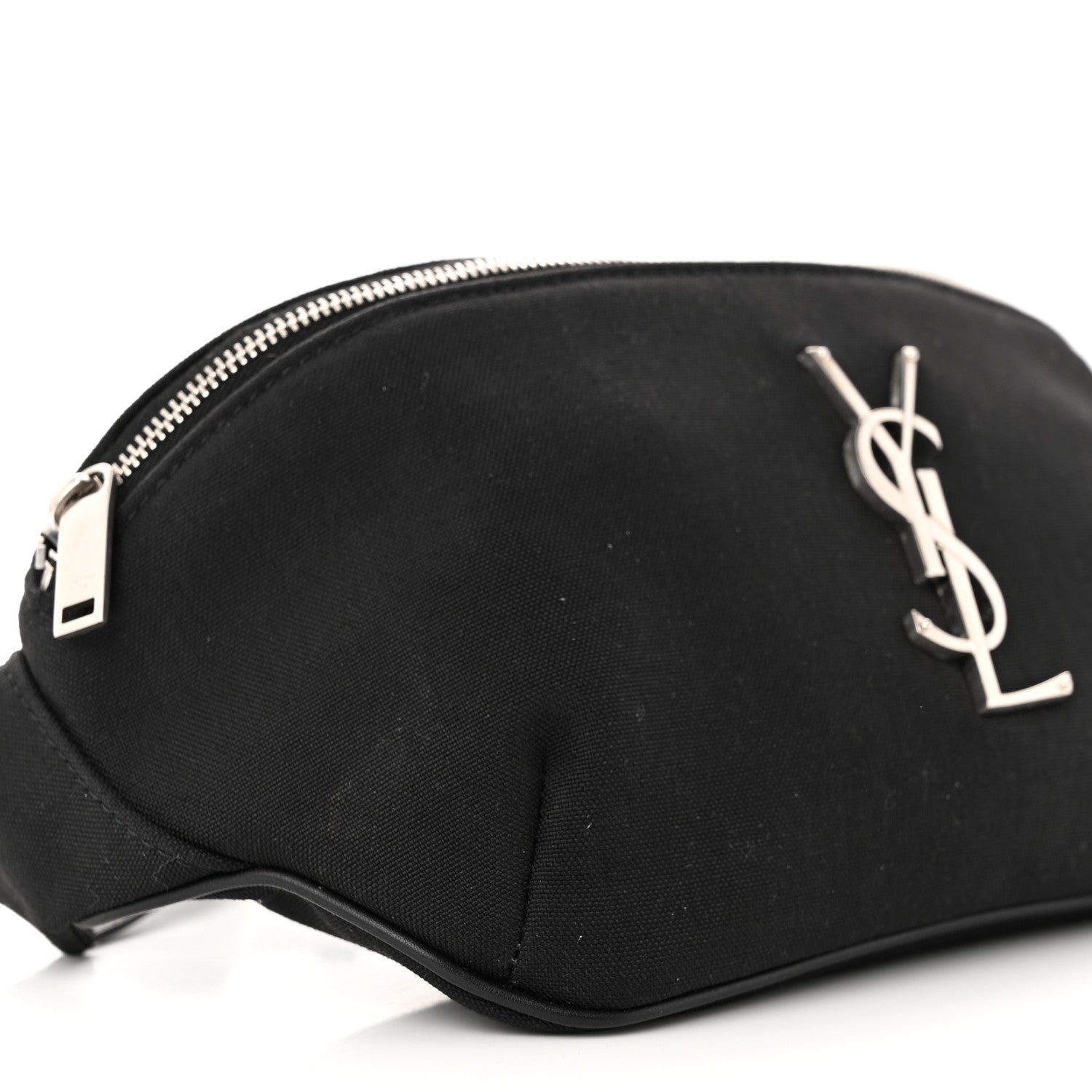 Saint Laurent Canvas Monogram Belt Bag Black 9 of 10
