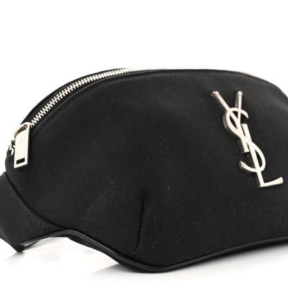 Saint Laurent Canvas Monogram Belt Bag Black 9 of 10