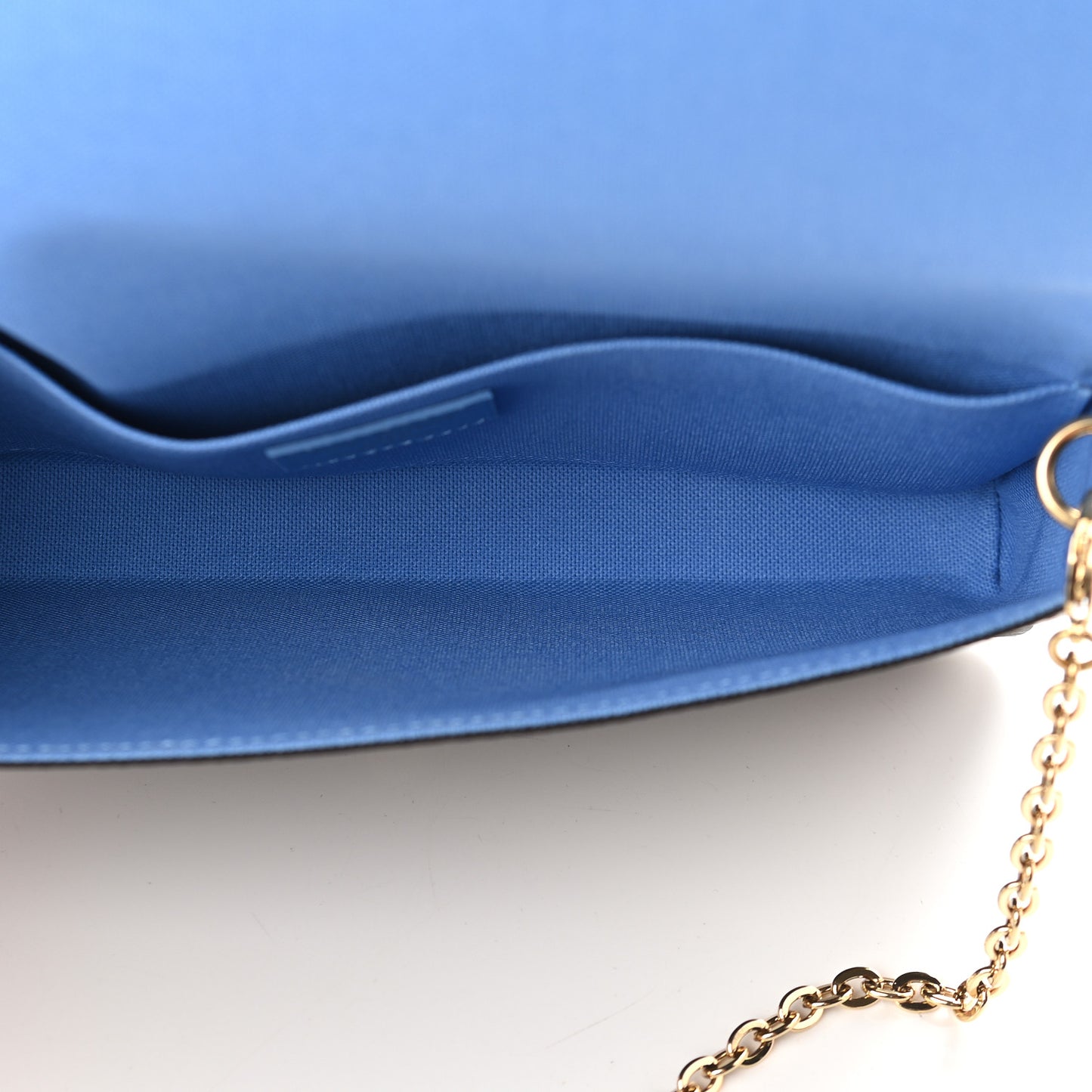 Monogram 2021 Christmas Animation China Wall Pochette Felicie Chain Wallet Myosotis Blue
