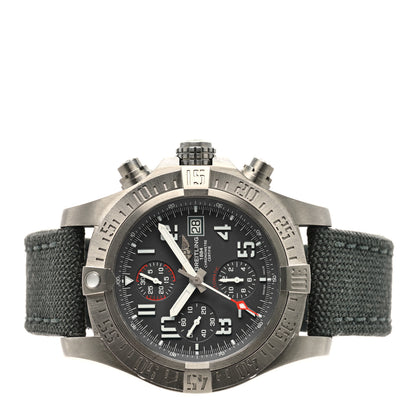 Breitling Titanium Nylon 44mm Avenger Bandit Chronograph Automatic Watch Grey E13383 2 of 4