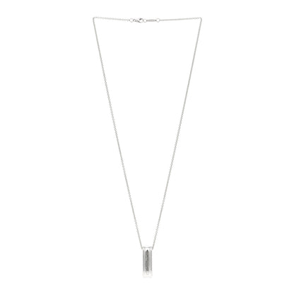 Tiffany Sterling Silver 1837 Oval Loop Pendant Necklace 3 of 4