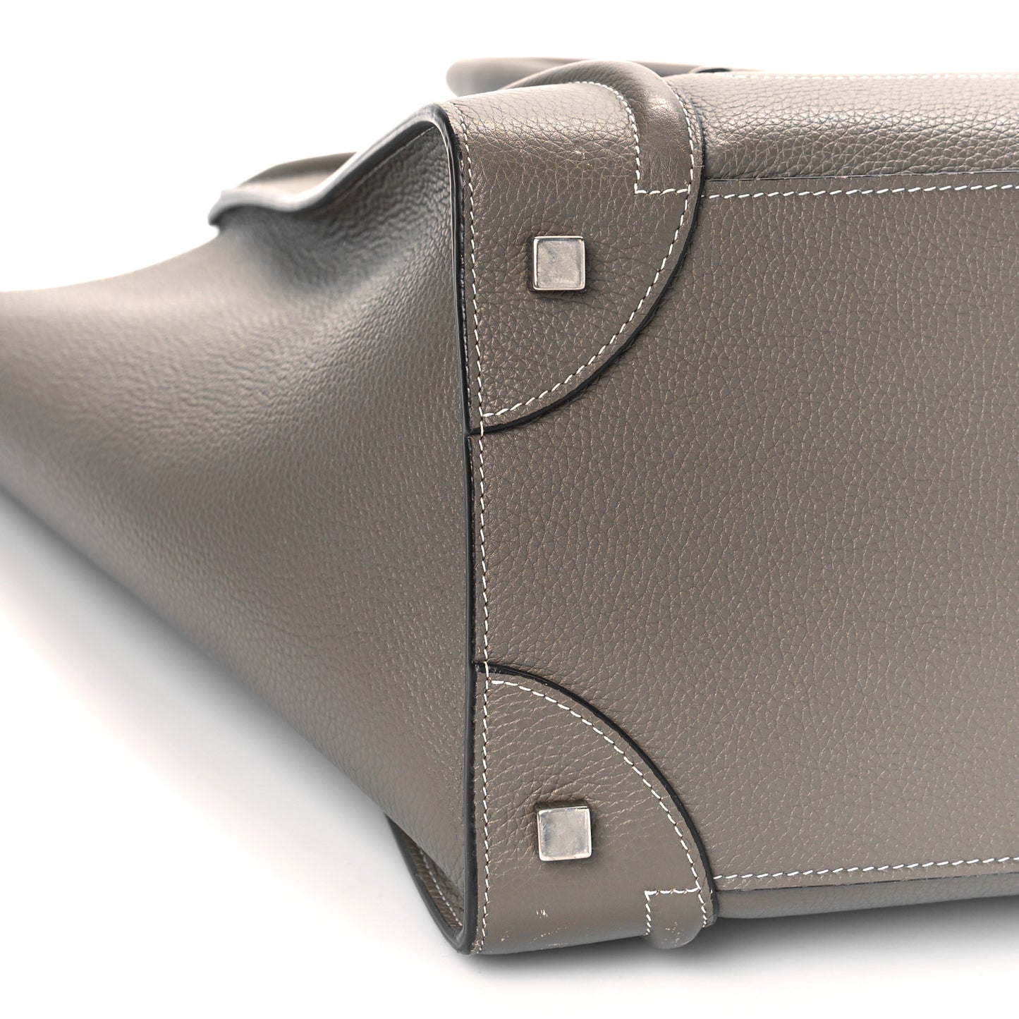 Drummed Calfskin Mini Luggage Souris