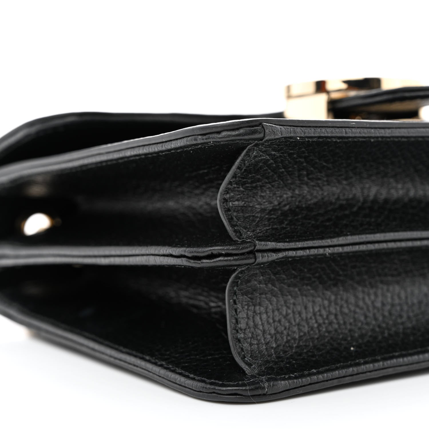 Gucci Dollar Calfskin Small Interlocking G Shoulder Bag Black 9 of 11