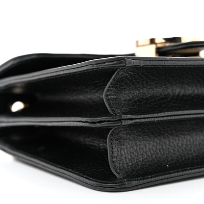 Gucci Dollar Calfskin Small Interlocking G Shoulder Bag Black 9 of 11