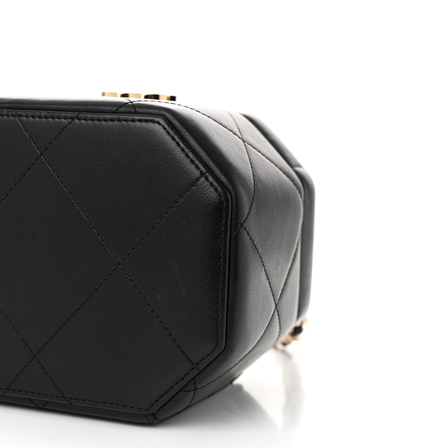 Chanel Lambskin Quilted Vendome Case Black 10 of 10