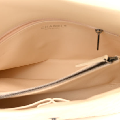 Chanel Caviar Lizard Quilted Medium Coco Handle Flap Ivory 6 of 12