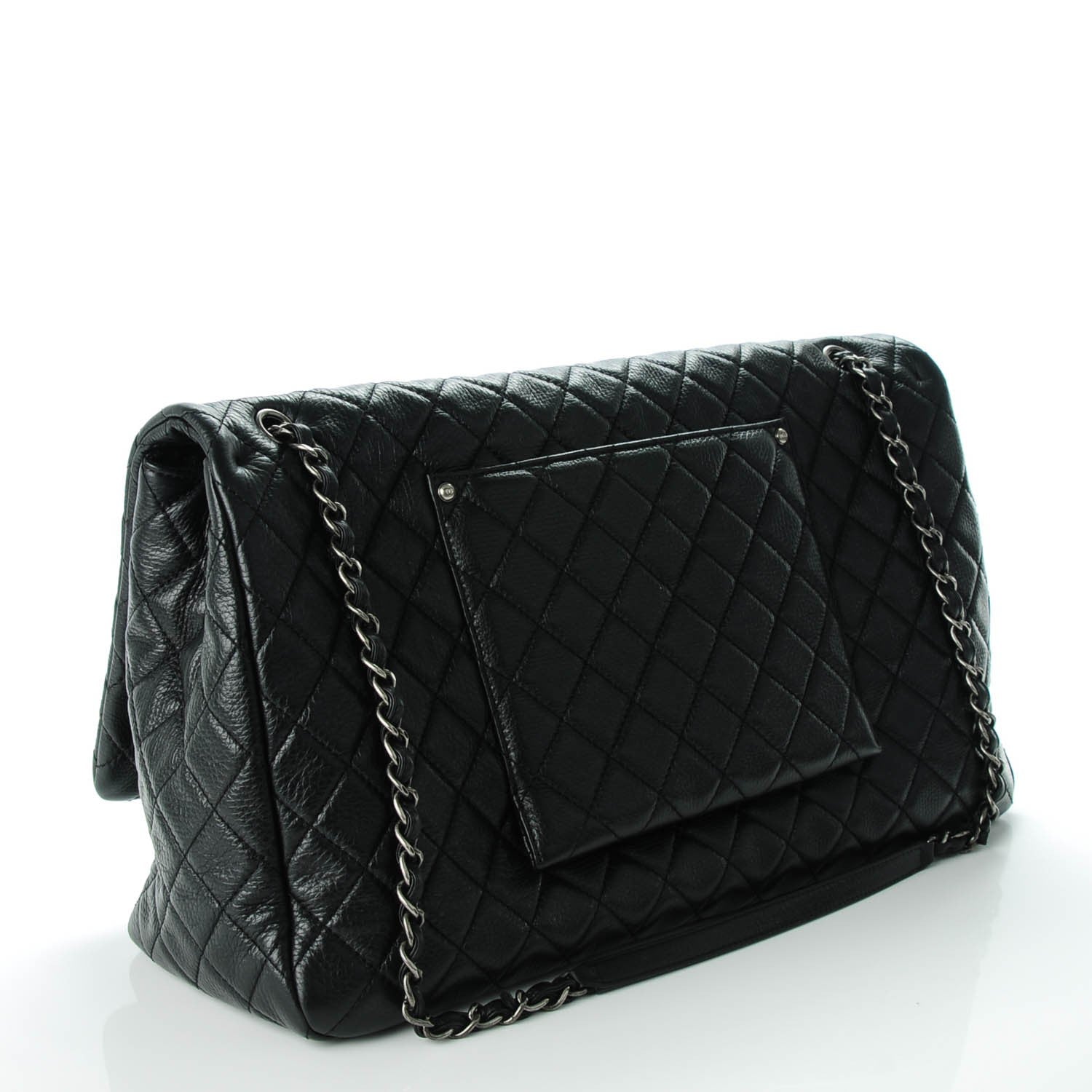 Chanel Calfskin XXL Travel Flap Bag Black 3 of 8