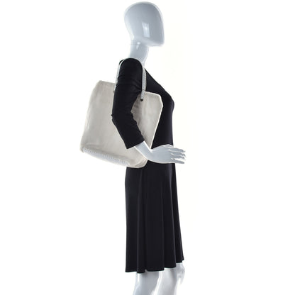 Fendi Sheared Mink Selleria Medium Tote White 2 of 10