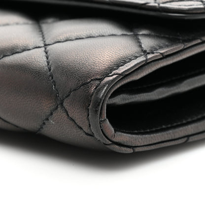 Versace Lambskin Quilted Medusa Wallet on Chain Crossbody Black Gold 9 of 15