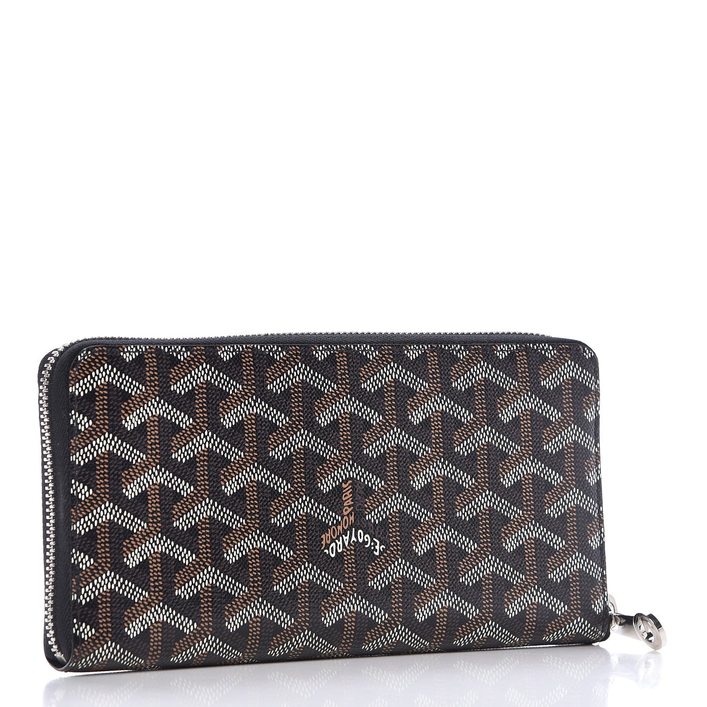 Goyardine Matignon Zip Around GM Wallet Black