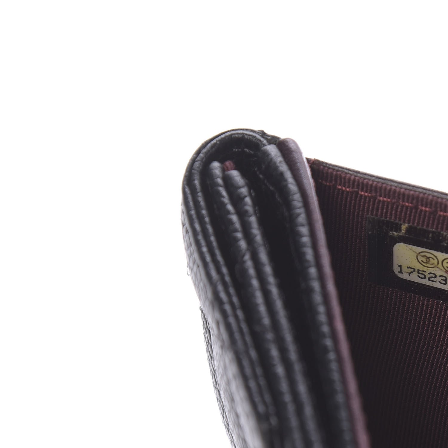 Chanel Caviar Quilted Compact French Flap Wallet Black 8 of 9