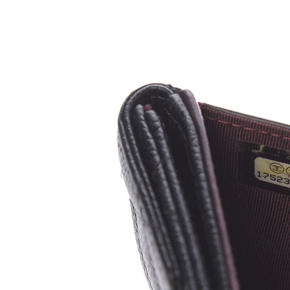 Chanel Caviar Quilted Compact French Flap Wallet Black 8 of 9