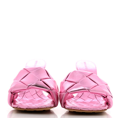 Bottega Veneta Metallic Nappa Maxi Intrecciato Lido 90mm Mule Sandals 39 Azalea 2 of 7