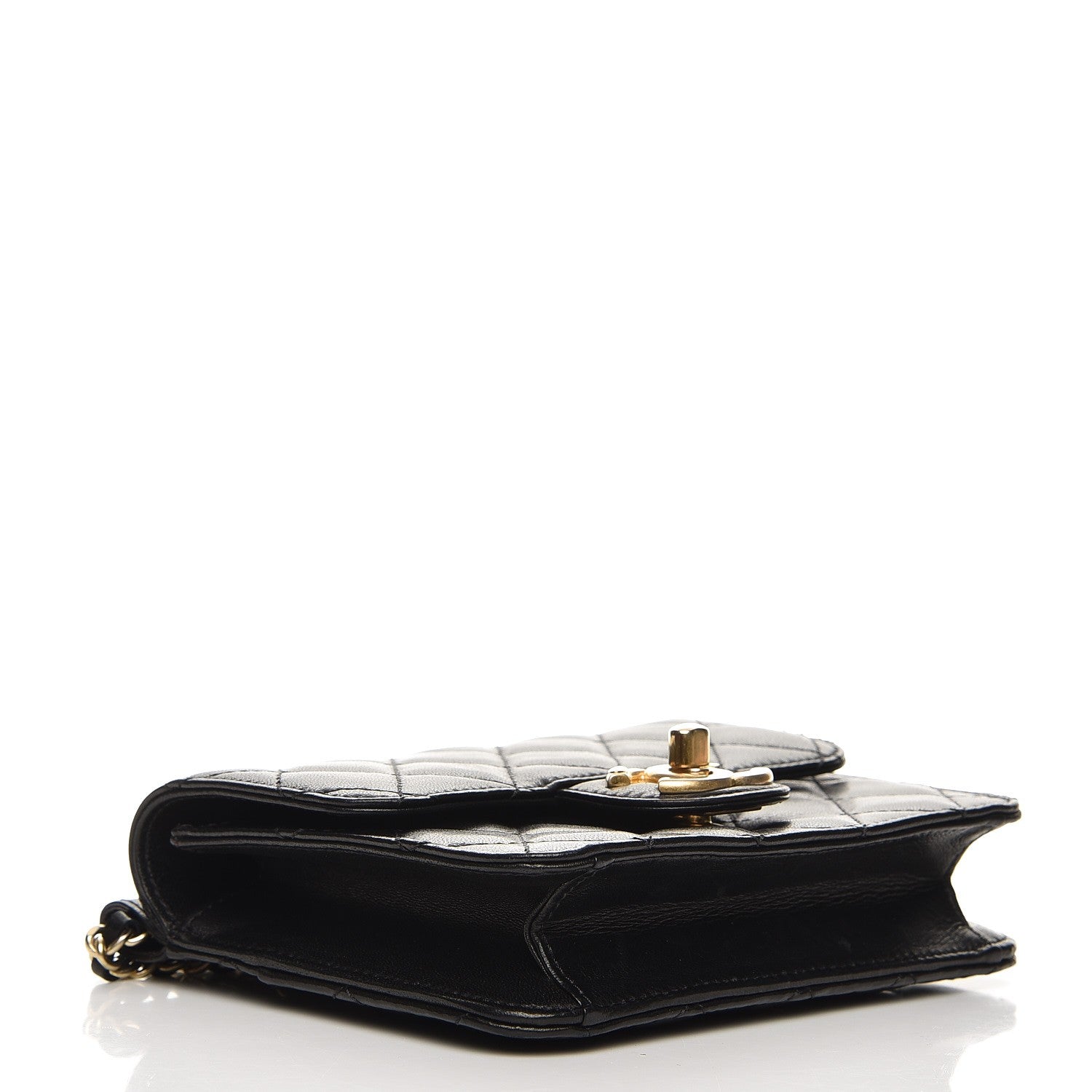 Chanel Lambskin Quilted Crossing Times Mini Flap Black 4 of 10