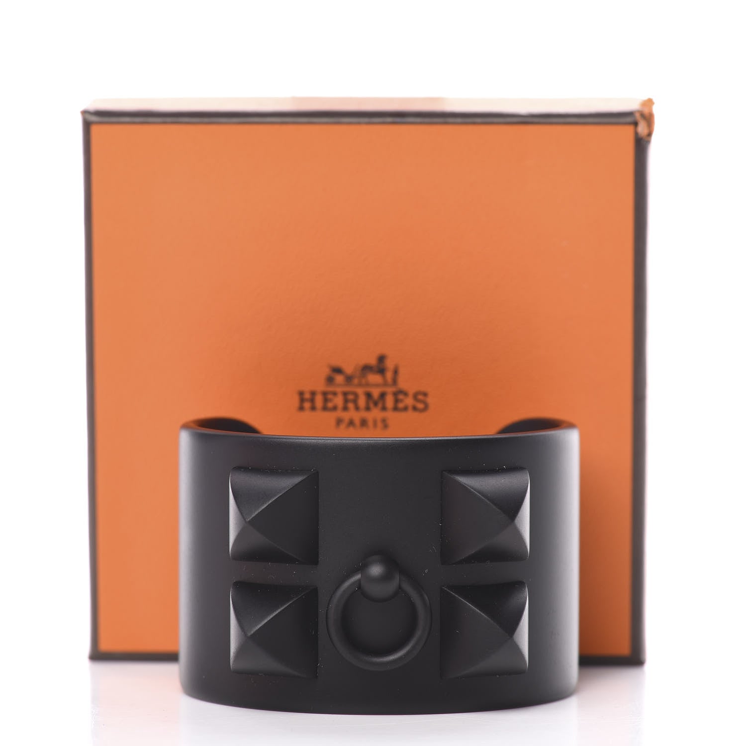 Hermes Aluminium Sunset Collier De Chien CDC Bracelet T2 Noir Intense 4 of 4