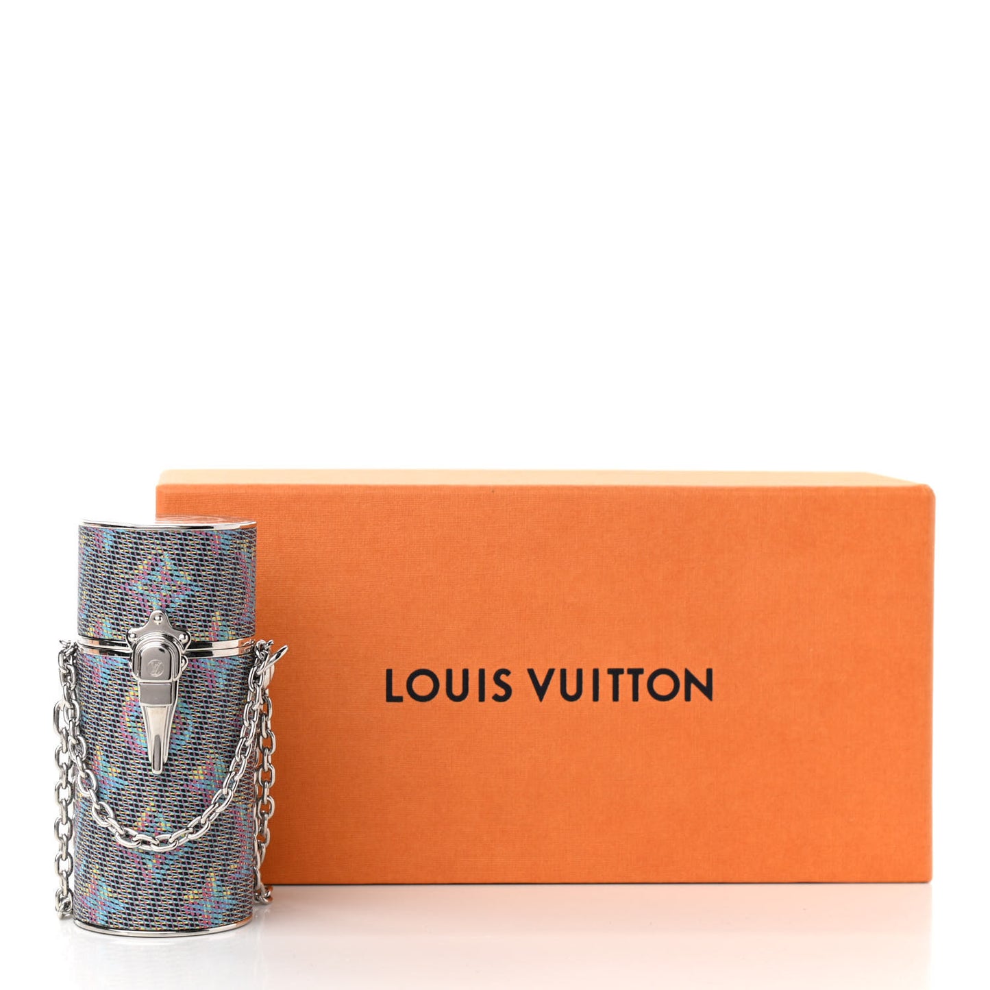 Monogram LV Pop Chain Lipstick Case Blue