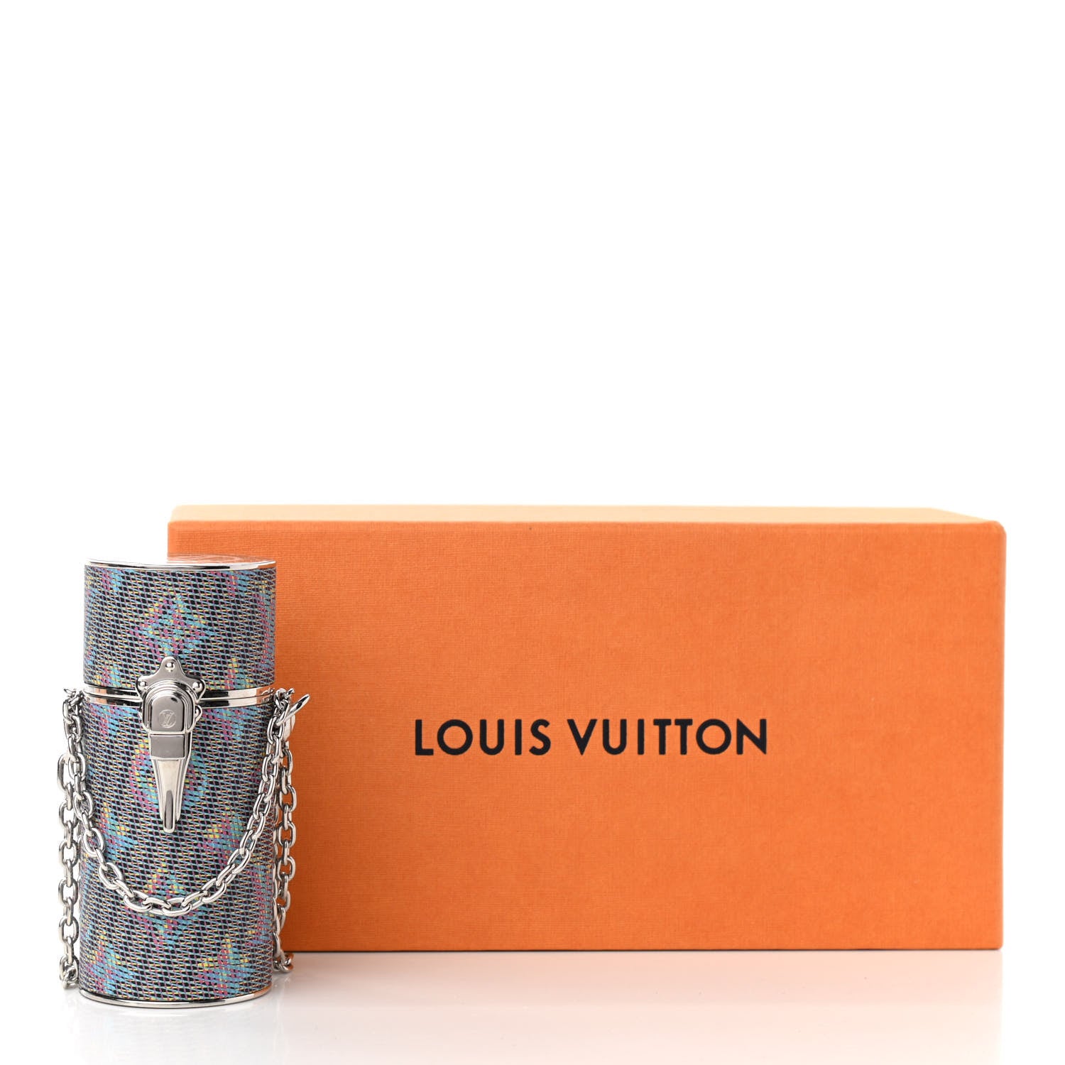 Louis Vuitton Monogram LV Pop Chain Lipstick Case Blue 7 of 7