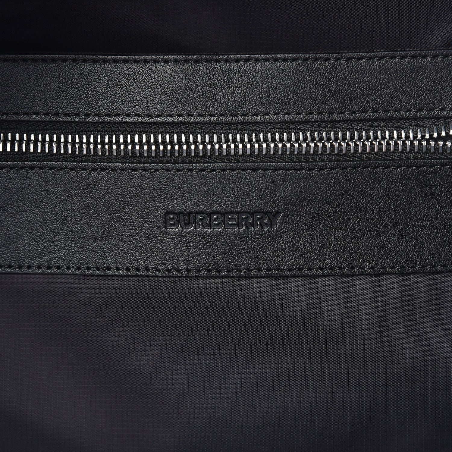 Burberry Nylon Logo Print Backpack Black 6 of 9
