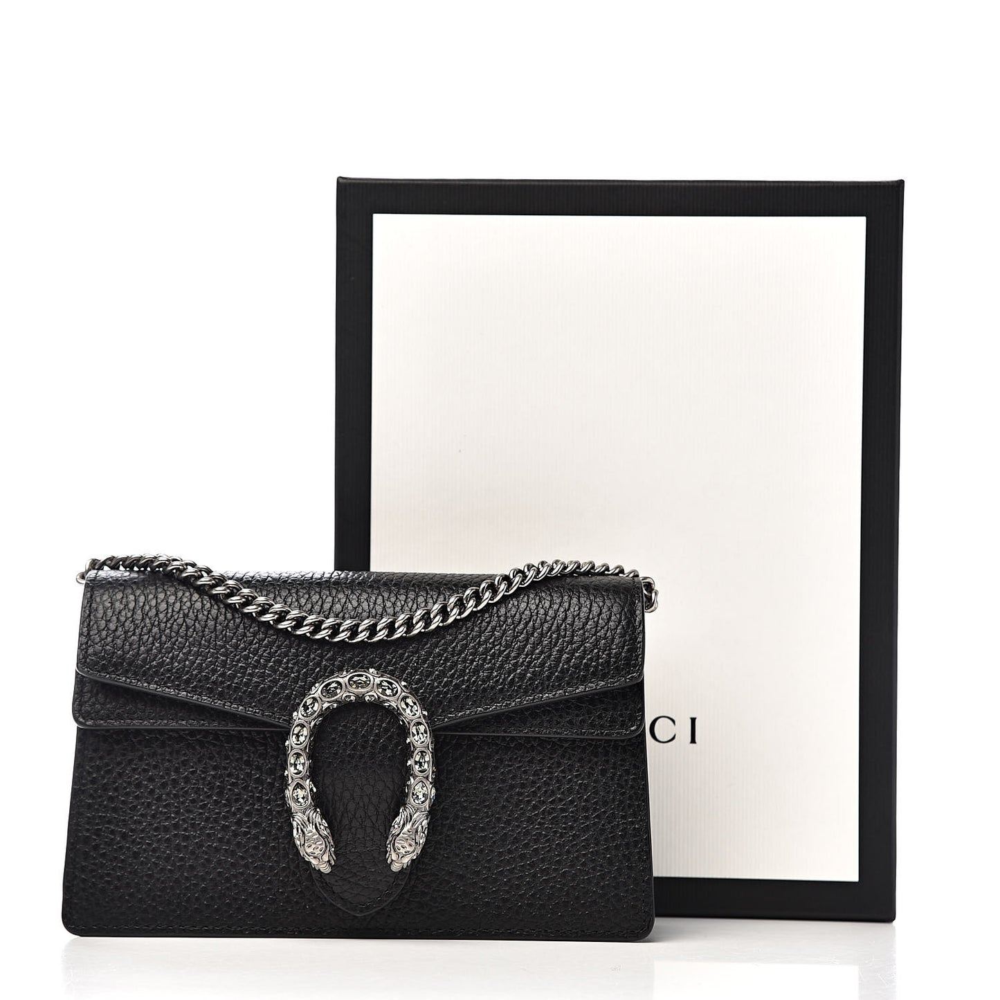 Calfskin Super Mini Dionysus Shoulder Bag Black