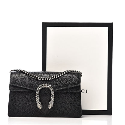 Gucci Calfskin Super Mini Dionysus Shoulder Bag Black 8 of 8