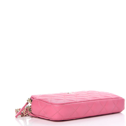 Chanel Caviar Quilted Small Clutch With Chain Pink 4 of 12