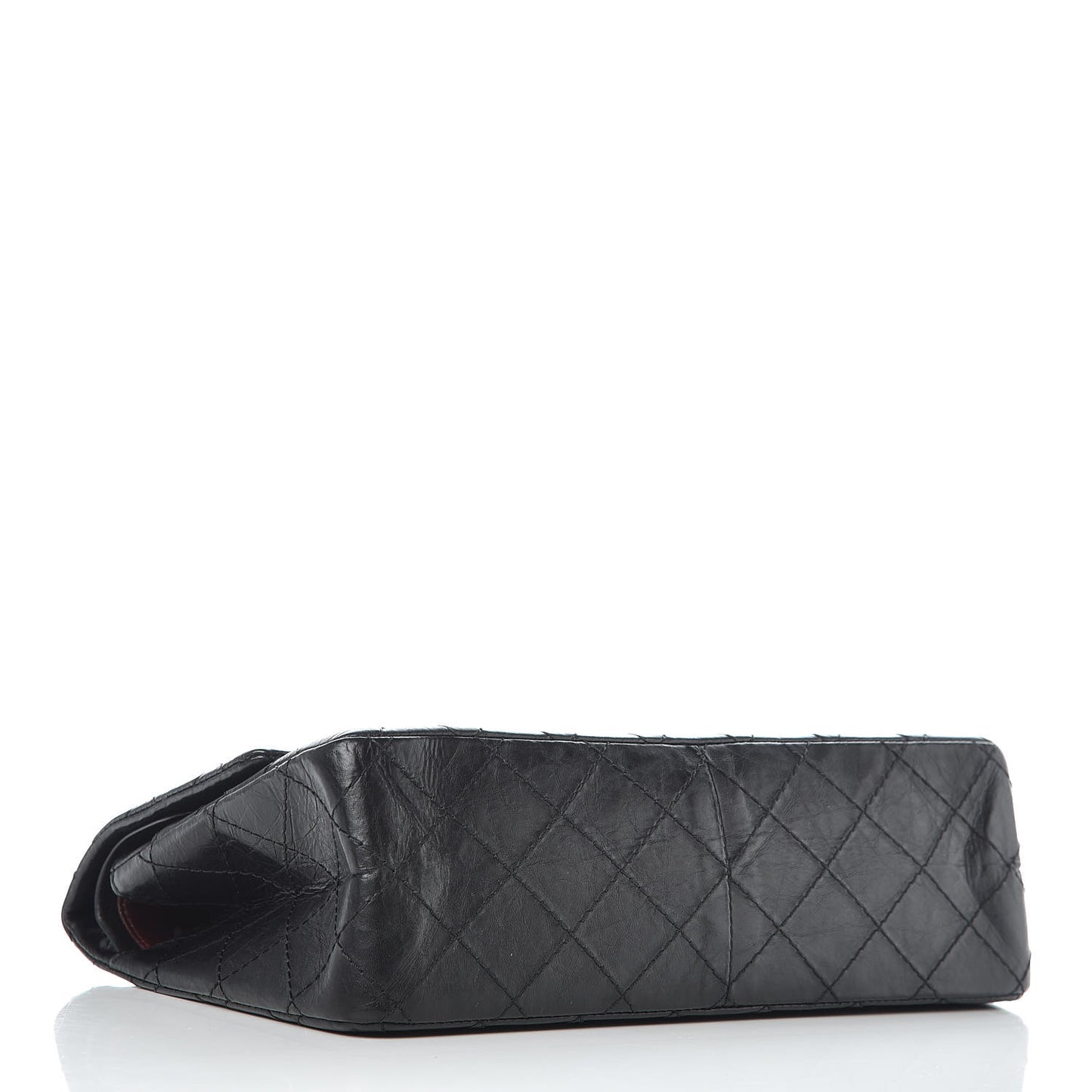 Aged Calfskin Quilted 2.55 Reissue 226 Flap Black