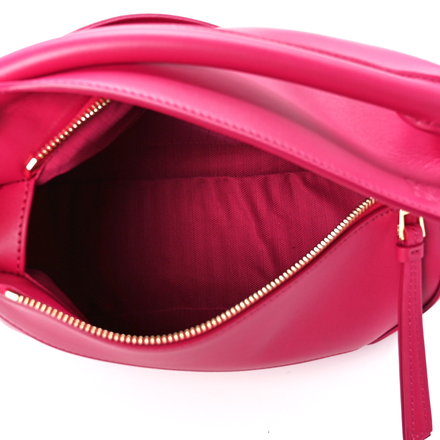 Loewe Satin Calfskin Monochrome Small Puzzle Edge Bag Ruby Red Glaze 5 of 11